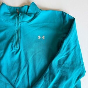 Under Armour | Women’s Large | Aqua Quarter-Zip Pullover